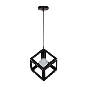 Diamond Electricals black Vintage Cage Pendant Light.
